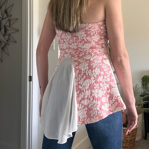 White and Pink Floral Top - Picture 6 of 14